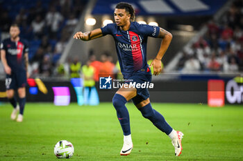 2023-09-03 - Cher NDOUR of PSG during the French championship Ligue 1 football match between Olympique Lyonnais (Lyon) and Paris Saint-Germain on September 3, 2023 at Groupama stadium in Decines-Charpieu near Lyon, France - FOOTBALL - FRENCH CHAMP - LYON V PARIS SG - FRENCH LIGUE 1 - SOCCER