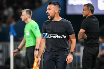 2023-09-15 - Francesco FARIOLI of Nice during the French championship Ligue 1 football match between Paris Saint-Germain and OGC Nice on September 15, 2023 at Parc des Princes stadium in Paris, France - FOOTBALL - FRENCH CHAMP - PARIS SG V NICE - FRENCH LIGUE 1 - SOCCER
