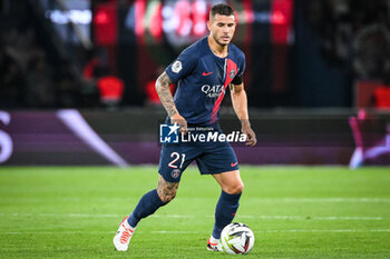 2023-09-15 - Lucas HERNANDEZ of PSG during the French championship Ligue 1 football match between Paris Saint-Germain and OGC Nice on September 15, 2023 at Parc des Princes stadium in Paris, France - FOOTBALL - FRENCH CHAMP - PARIS SG V NICE - FRENCH LIGUE 1 - SOCCER