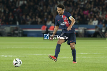 2023-09-24 - Marquinhos of PSG during the French championship Ligue 1 football match between Paris Saint-Germain and Olympique de Marseille on September 24, 2023 at Parc des Princes stadium in Paris, France - FOOTBALL - FRENCH CHAMP - PARIS SG V MARSEILLE - FRENCH LIGUE 1 - SOCCER