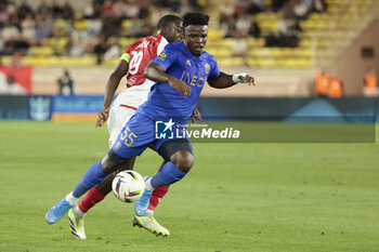 2023-09-22 - Youssouf Ndayishimiye of Nice during the French championship Ligue 1 football match between AS Monaco and OGC Nice on September 22, 2023 at Stade Louis II in Monaco - FOOTBALL - FRENCH CHAMP - MONACO V NICE - FRENCH LIGUE 1 - SOCCER
