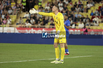 2023-09-22 - Nice goalkeeper Marcin Bulka during the French championship Ligue 1 football match between AS Monaco and OGC Nice on September 22, 2023 at Stade Louis II in Monaco - FOOTBALL - FRENCH CHAMP - MONACO V NICE - FRENCH LIGUE 1 - SOCCER