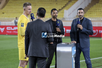 2023-09-22 - Nice goalkeeper Marcin Bulka, Edouard Cisse, Adil Rami following the French championship Ligue 1 football match between AS Monaco and OGC Nice on September 22, 2023 at Stade Louis II in Monaco - FOOTBALL - FRENCH CHAMP - MONACO V NICE - FRENCH LIGUE 1 - SOCCER