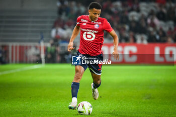 2023-09-26 - Tiago SANTOS of Lille during the French championship Ligue 1 football match between LOSC Lille and Stade de Reims on September 26, 2023 at Pierre Mauroy stadium in Villeneuve-d'Ascq near Lille, France - FOOTBALL - FRENCH CHAMP - LILLE V REIMS - FRENCH LIGUE 1 - SOCCER