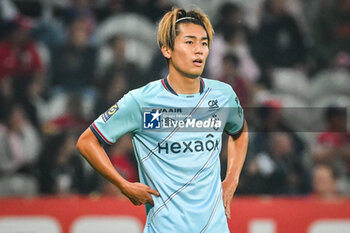 2023-09-26 - Keito NAKAMURA of Reims during the French championship Ligue 1 football match between LOSC Lille and Stade de Reims on September 26, 2023 at Pierre Mauroy stadium in Villeneuve-d'Ascq near Lille, France - FOOTBALL - FRENCH CHAMP - LILLE V REIMS - FRENCH LIGUE 1 - SOCCER