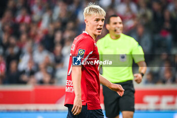 2023-09-26 - Hakon ARNAR HARALDSSON of Lille during the French championship Ligue 1 football match between LOSC Lille and Stade de Reims on September 26, 2023 at Pierre Mauroy stadium in Villeneuve-d'Ascq near Lille, France - FOOTBALL - FRENCH CHAMP - LILLE V REIMS - FRENCH LIGUE 1 - SOCCER