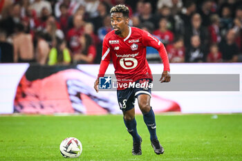 2023-09-26 - Angel GOMES of Lille during the French championship Ligue 1 football match between LOSC Lille and Stade de Reims on September 26, 2023 at Pierre Mauroy stadium in Villeneuve-d'Ascq near Lille, France - FOOTBALL - FRENCH CHAMP - LILLE V REIMS - FRENCH LIGUE 1 - SOCCER