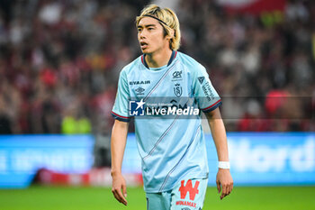 2023-09-26 - Junya ITO of Reims during the French championship Ligue 1 football match between LOSC Lille and Stade de Reims on September 26, 2023 at Pierre Mauroy stadium in Villeneuve-d'Ascq near Lille, France - FOOTBALL - FRENCH CHAMP - LILLE V REIMS - FRENCH LIGUE 1 - SOCCER