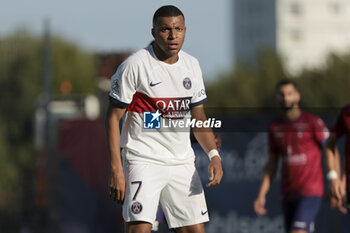 2023-09-30 - Kylian Mbappe of PSG during the French championship Ligue 1 football match between Clermont Foot 63 and Paris Saint-Germain (PSG) on September 30, 2023 at Stade Gabriel-Montpied in Clermont-Ferrand, France - FOOTBALL - FRENCH CHAMP - CLERMONT V PARIS SG - FRENCH LIGUE 1 - SOCCER