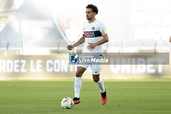 2023-09-30 - Marquinhos of PSG during the French championship Ligue 1 football match between Clermont Foot 63 and Paris Saint-Germain (PSG) on September 30, 2023 at Stade Gabriel-Montpied in Clermont-Ferrand, France - FOOTBALL - FRENCH CHAMP - CLERMONT V PARIS SG - FRENCH LIGUE 1 - SOCCER
