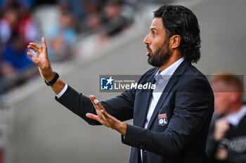 2023-10-01 - Fabio GROSSO of Lyon during the French championship Ligue 1 football match between Stade de Reims and Olympique Lyonnais on October 1, 2023 at Auguste Delaune stadium in Reims, France - FOOTBALL - FRENCH CHAMP - REIMS V LYON - FRENCH LIGUE 1 - SOCCER