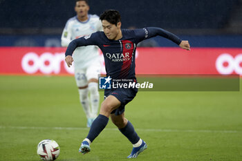2023-10-21 - Lee Kang-in of PSG during the French championship Ligue 1 football match between Paris Saint-Germain and RC Strasbourg on October 21, 2023 at Parc des Princes stadium in Paris, France - FOOTBALL - FRENCH CHAMP - PARIS SG V STRASBOURG - FRENCH LIGUE 1 - SOCCER
