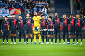 2023-10-21 - Team of PSG during the French championship Ligue 1 football match between Paris Saint-Germain and RC Strasbourg on October 21, 2023 at Parc des Princes stadium in Paris, France - FOOTBALL - FRENCH CHAMP - PARIS SG V STRASBOURG - FRENCH LIGUE 1 - SOCCER