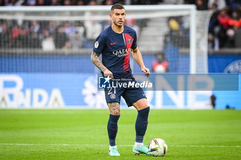 2023-10-21 - Lucas HERNANDEZ of PSG during the French championship Ligue 1 football match between Paris Saint-Germain and RC Strasbourg on October 21, 2023 at Parc des Princes stadium in Paris, France - FOOTBALL - FRENCH CHAMP - PARIS SG V STRASBOURG - FRENCH LIGUE 1 - SOCCER