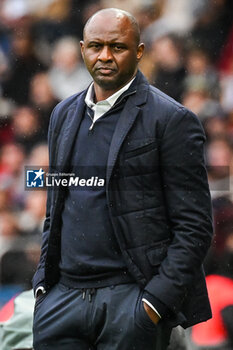 2023-10-21 - Patrick VIEIRA of Strasbourg during the French championship Ligue 1 football match between Paris Saint-Germain and RC Strasbourg on October 21, 2023 at Parc des Princes stadium in Paris, France - FOOTBALL - FRENCH CHAMP - PARIS SG V STRASBOURG - FRENCH LIGUE 1 - SOCCER