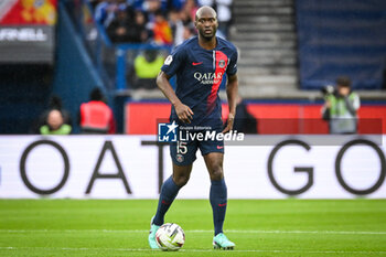 2023-10-21 - Danilo PEREIRA of PSG during the French championship Ligue 1 football match between Paris Saint-Germain and RC Strasbourg on October 21, 2023 at Parc des Princes stadium in Paris, France - FOOTBALL - FRENCH CHAMP - PARIS SG V STRASBOURG - FRENCH LIGUE 1 - SOCCER
