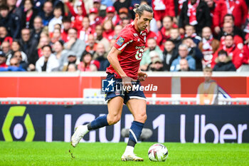 2023-10-22 - Yusuf YAZICI of Lille during the French championship Ligue 1 football match between Losc Lille and Stade Brestois (Brest) on October 22, 2023 at Pierre Mauroy stadium in Villeneuve-d'Ascq near Lille, France - FOOTBALL - FRENCH CHAMP - LILLE V BREST - FRENCH LIGUE 1 - SOCCER