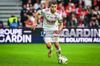 2023-10-22 - Brendan CHARDONNET of Brest during the French championship Ligue 1 football match between Losc Lille and Stade Brestois (Brest) on October 22, 2023 at Pierre Mauroy stadium in Villeneuve-d'Ascq near Lille, France - FOOTBALL - FRENCH CHAMP - LILLE V BREST - FRENCH LIGUE 1 - SOCCER