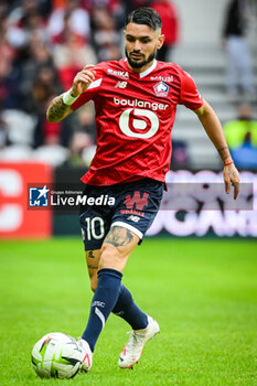 2023-10-22 - Remy CABELLA of Lille during the French championship Ligue 1 football match between Losc Lille and Stade Brestois (Brest) on October 22, 2023 at Pierre Mauroy stadium in Villeneuve-d'Ascq near Lille, France - FOOTBALL - FRENCH CHAMP - LILLE V BREST - FRENCH LIGUE 1 - SOCCER