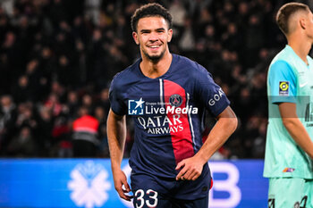 2023-11-03 - Warren ZAIRE-EMERY of PSG celebrates his goal during the French championship Ligue 1 football match between Paris Saint-Germain and Montpellier HSC on November 3, 2023 at Parc des Princes stadium in Paris, France - FOOTBALL - FRENCH CHAMP - PARIS SG V MONTPELLIER - FRENCH LIGUE 1 - SOCCER