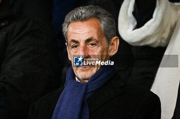 2023-11-03 - Former French President Nicolas SARKOZY during the French championship Ligue 1 football match between Paris Saint-Germain and Montpellier HSC on November 3, 2023 at Parc des Princes stadium in Paris, France - FOOTBALL - FRENCH CHAMP - PARIS SG V MONTPELLIER - FRENCH LIGUE 1 - SOCCER