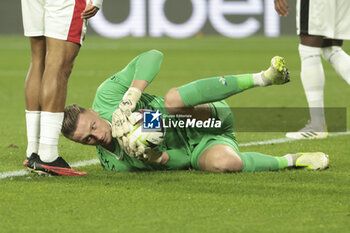 2023-11-10 - Nice goalkeeper Marcin Bulka during the French championship Ligue 1 football match between Montpellier Herault SC and OGC Nice on November 10, 2023 at Stade de la Mosson in Montpellier, France - FOOTBALL - FRENCH CHAMP - MONTPELLIER V NICE - FRENCH LIGUE 1 - SOCCER