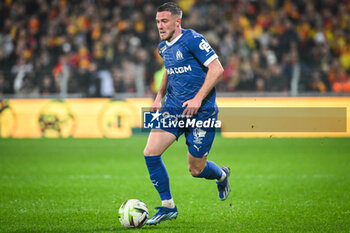2023-11-12 - Jordan VERETOUT of Marseille during the French championship Ligue 1 football match between RC Lens and Olympique de Marseille on November 12, 2023 at Bollaert-Delelis stadium in Lens, France - FOOTBALL - FRENCH CHAMP - LENS V MARSEILLE - FRENCH LIGUE 1 - SOCCER