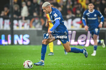 2023-11-12 - Amine HARIT of Marseille during the French championship Ligue 1 football match between RC Lens and Olympique de Marseille on November 12, 2023 at Bollaert-Delelis stadium in Lens, France - FOOTBALL - FRENCH CHAMP - LENS V MARSEILLE - FRENCH LIGUE 1 - SOCCER