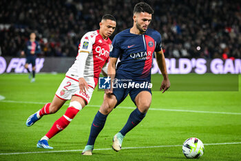 2023-11-24 - Vanderson DE OLIVEIRA CAMPOS of Monaco and Goncalo RAMOS of PSG during the French championship Ligue 1 football match between Paris Saint-Germain and AS Monaco on November 24, 2023 at Parc des Princes stadium in Paris, France - FOOTBALL - FRENCH CHAMP - PARIS SG V MONACO - FRENCH LIGUE 1 - SOCCER