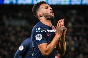2023-11-24 - Goncalo RAMOS of PSG celebrates his goal during the French championship Ligue 1 football match between Paris Saint-Germain and AS Monaco on November 24, 2023 at Parc des Princes stadium in Paris, France - FOOTBALL - FRENCH CHAMP - PARIS SG V MONACO - FRENCH LIGUE 1 - SOCCER