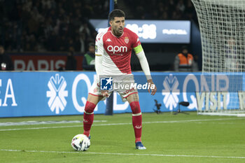 2023-11-24 - Guillermo Maripan of Monaco during the French championship Ligue 1 football match between Paris Saint-Germain and AS Monaco on November 24, 2023 at Parc des Princes stadium in Paris, France - FOOTBALL - FRENCH CHAMP - PARIS SG V MONACO - FRENCH LIGUE 1 - SOCCER