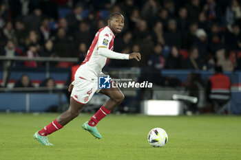 2023-11-24 - Mohamed Camara of Monaco during the French championship Ligue 1 football match between Paris Saint-Germain and AS Monaco on November 24, 2023 at Parc des Princes stadium in Paris, France - FOOTBALL - FRENCH CHAMP - PARIS SG V MONACO - FRENCH LIGUE 1 - SOCCER