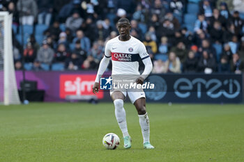 2023-12-03 - Nordi Mukiele of PSG during the French championship Ligue 1 football match between Le Havre AC and Paris Saint-Germain on December 3, 2023 at Oceane stadium in Le Havre, France - FOOTBALL - FRENCH CHAMP - LE HAVRE V PARIS SG - FRENCH LIGUE 1 - SOCCER