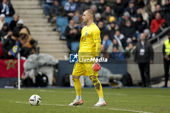 2023-12-03 - PSG goalkeeper Arnau Tenas during the French championship Ligue 1 football match between Le Havre AC and Paris Saint-Germain on December 3, 2023 at Oceane stadium in Le Havre, France - FOOTBALL - FRENCH CHAMP - LE HAVRE V PARIS SG - FRENCH LIGUE 1 - SOCCER