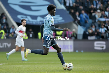 2023-12-03 - Etienne Youte Kinkoue of Le Havre during the French championship Ligue 1 football match between Le Havre AC and Paris Saint-Germain on December 3, 2023 at Oceane stadium in Le Havre, France - FOOTBALL - FRENCH CHAMP - LE HAVRE V PARIS SG - FRENCH LIGUE 1 - SOCCER