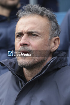 2023-12-03 - PSG coach Luis Enrique during the French championship Ligue 1 football match between Le Havre AC (HAC) and Paris Saint-Germain (PSG) on December 3, 2023 at Stade Oceane in Le Havre, France - FOOTBALL - FRENCH CHAMP - LE HAVRE V PARIS SG - FRENCH LIGUE 1 - SOCCER