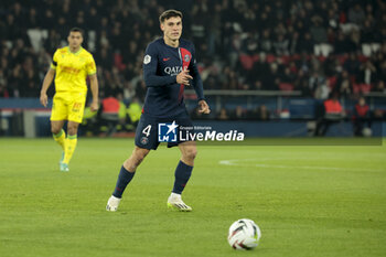 2023-12-09 - Manuel Ugarte of PSG during the French championship Ligue 1 football match between Paris Saint-Germain and FC Nantes on December 9, 2023 at Parc des Princes stadium in Paris, France - FOOTBALL - FRENCH CHAMP - PARIS SG V NANTES - FRENCH LIGUE 1 - SOCCER
