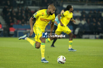 2023-12-09 - Marcus Coco of Nantes during the French championship Ligue 1 football match between Paris Saint-Germain and FC Nantes on December 9, 2023 at Parc des Princes stadium in Paris, France - FOOTBALL - FRENCH CHAMP - PARIS SG V NANTES - FRENCH LIGUE 1 - SOCCER