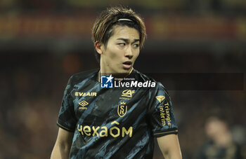 2023-12-16 - Keito Nakamura of Reims during the French championship Ligue 1 football match between RC Lens ans Stade de Reims on December 16, 2023 at Bollaert-Delelis stadium in Lens, France - FOOTBALL - FRENCH CHAMP - LENS V REIMS - FRENCH LIGUE 1 - SOCCER