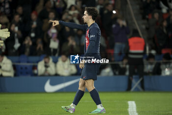 2023-12-20 - Vitinha of PSG celebrates his goal during the French championship Ligue 1 football match between Paris Saint-Germain and FC Metz on December 20, 2023 at Parc des Princes stadium in Paris, France - FOOTBALL - FRENCH CHAMP - PARIS SG V METZ - FRENCH LIGUE 1 - SOCCER