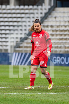 2023-02-04 - Rose Lavaud of Dijon FCO reacts during the Women's French championship, D1 Arkema football match between Paris FC and Dijon FCO on February 4, 2023 at Sebastien Charlety stadium in Paris, France - FOOTBALL - WOMEN'S FRENCH CHAMP - PARIS FC V DIJON - FRENCH WOMEN DIVISION 1 - SOCCER