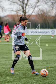 2023-03-04 - Dzsenifer Marozsan of Olympique Lyonnais warms up ahead of the Women's French Cup, Quarter-Finals football match between Stade de Reims and Olympique Lyonnais (Lyon) on March 4, 2023 at Blériot stadium in Bétheny near Reims, France - FOOTBALL - WOMEN'S FRENCH CUP - REIMS V LYON - FRENCH WOMEN DIVISION 1 - SOCCER