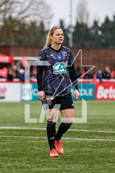 2023-03-04 - Eugenie Le Sommer of Olympique Lyonnais during the Women's French Cup, Quarter-Finals football match between Stade de Reims and Olympique Lyonnais (Lyon) on March 4, 2023 at Blériot stadium in Bétheny near Reims, France - FOOTBALL - WOMEN'S FRENCH CUP - REIMS V LYON - FRENCH WOMEN DIVISION 1 - SOCCER