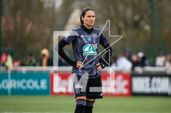 2023-03-04 - Dzsenifer Marozsan of Olympique Lyonnais during the Women's French Cup, Quarter-Finals football match between Stade de Reims and Olympique Lyonnais (Lyon) on March 4, 2023 at Blériot stadium in Bétheny near Reims, France - FOOTBALL - WOMEN'S FRENCH CUP - REIMS V LYON - FRENCH WOMEN DIVISION 1 - SOCCER