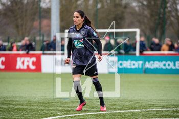 2023-03-04 - Amel Majri of Olympique Lyonnais during the Women's French Cup, Quarter-Finals football match between Stade de Reims and Olympique Lyonnais (Lyon) on March 4, 2023 at Blériot stadium in Bétheny near Reims, France - FOOTBALL - WOMEN'S FRENCH CUP - REIMS V LYON - FRENCH WOMEN DIVISION 1 - SOCCER
