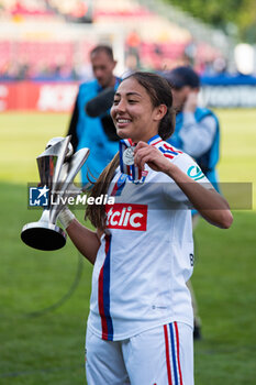 2023-05-13 - Selma Bacha of Olympique Lyonnais celebrates the victory after the Women's French Cup, Final football match between Olympique Lyonnais and Paris Saint-Germain on May 13, 2023 at Stade de la Source in Orleans, France - FOOTBALL - WOMEN'S FRENCH CUP - FINAL - LYON V PARIS SG - FRENCH WOMEN DIVISION 1 - SOCCER