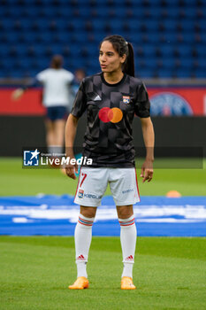 2023-05-21 - Amel Majri of Olympique Lyonnais warms up ahead of the Women's French championship D1 Arkema football match between Paris Saint-Germain and Olympique Lyonnais (Lyon) on May 21, 2023 at Parc des Princes stadium in Paris, France - FOOTBALL - WOMEN'S FRENCH CHAMP - PARIS SG V LYON - FRENCH WOMEN DIVISION 1 - SOCCER