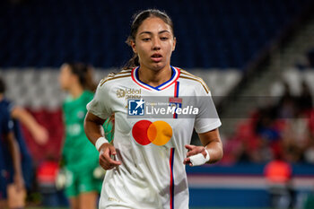 2023-09-15 - Selma Bacha of Olympique Lyonnais during the women’s French championship D1 Arkema football match between Paris Saint Germain and Olympique Lyonnais on October 1, 2023 at Parc des Princes stadium in Paris, France - FOOTBALL - WOMEN FRENCH CHAMP - PARIS SG V LYON - FRENCH WOMEN DIVISION 1 - SOCCER
