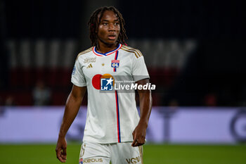 2023-09-15 - Melchie Dumornay of Olympique Lyonnais during the women’s French championship D1 Arkema football match between Paris Saint Germain and Olympique Lyonnais on October 1, 2023 at Parc des Princes stadium in Paris, France - FOOTBALL - WOMEN FRENCH CHAMP - PARIS SG V LYON - FRENCH WOMEN DIVISION 1 - SOCCER