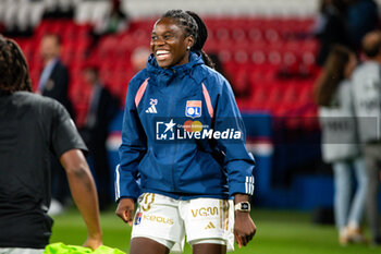 2023-09-15 - Griedge Mbock Bathy of Olympique Lyonnais warms up ahead of the women’s French championship D1 Arkema football match between Paris Saint Germain and Olympique Lyonnais on October 1, 2023 at Parc des Princes stadium in Paris, France - FOOTBALL - WOMEN FRENCH CHAMP - PARIS SG V LYON - FRENCH WOMEN DIVISION 1 - SOCCER